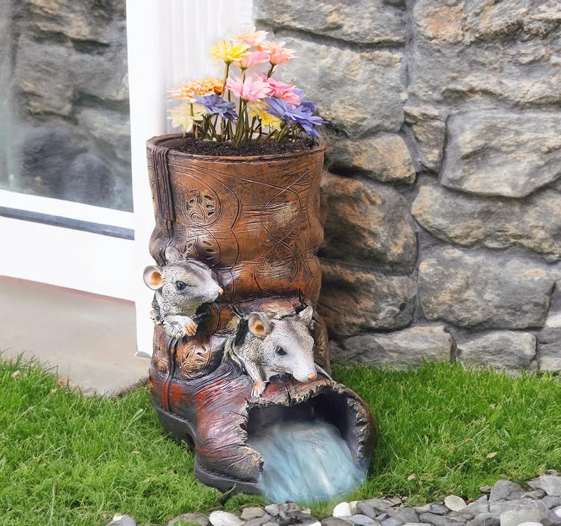 Euiroet Garden Rain Downspout Diverter, Splash Block & Gutter Extender, Decorative Gutter Extension Downspout, 3"x4" Downspouts, Eco-Friendly Resin, Unique Outdoor Decor Gift - Image 5